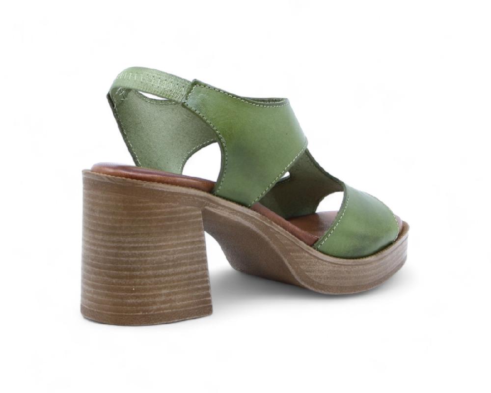 Raquel Perez Sandalia Tacón Thai 02 Pistacho Mujer