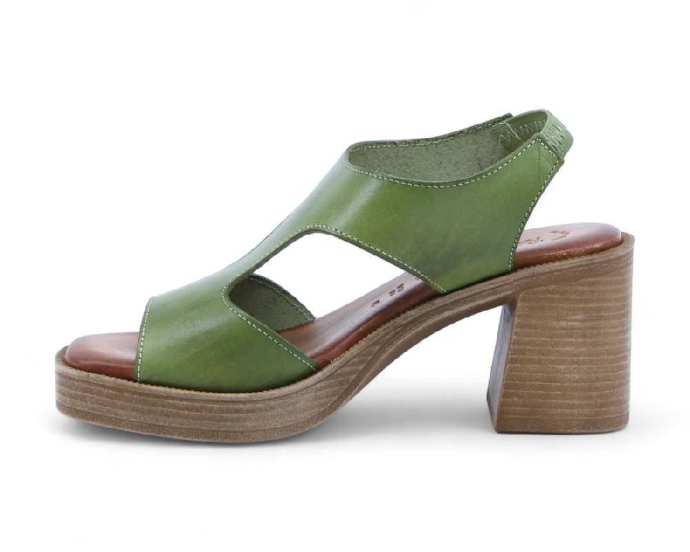 Raquel Perez Sandalia Tacón Thai 02 Pistacho Mujer