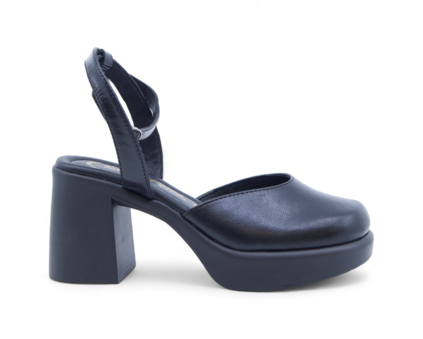 raquel perez Zapato Tacón Pirineos 04 Negro Mujer