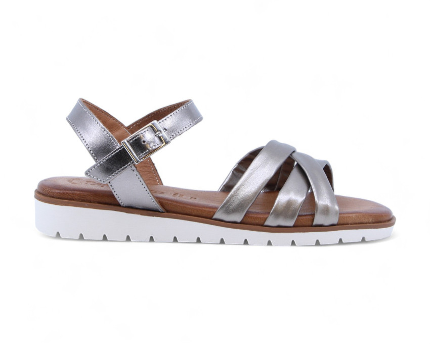 raquel perez Sandalia Calendario Arena Metalizado Mujer