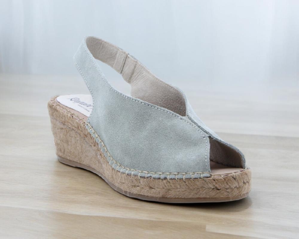 Raquel Perez Sandalia Cuña Esparto Cubanita Aceituna Mujer