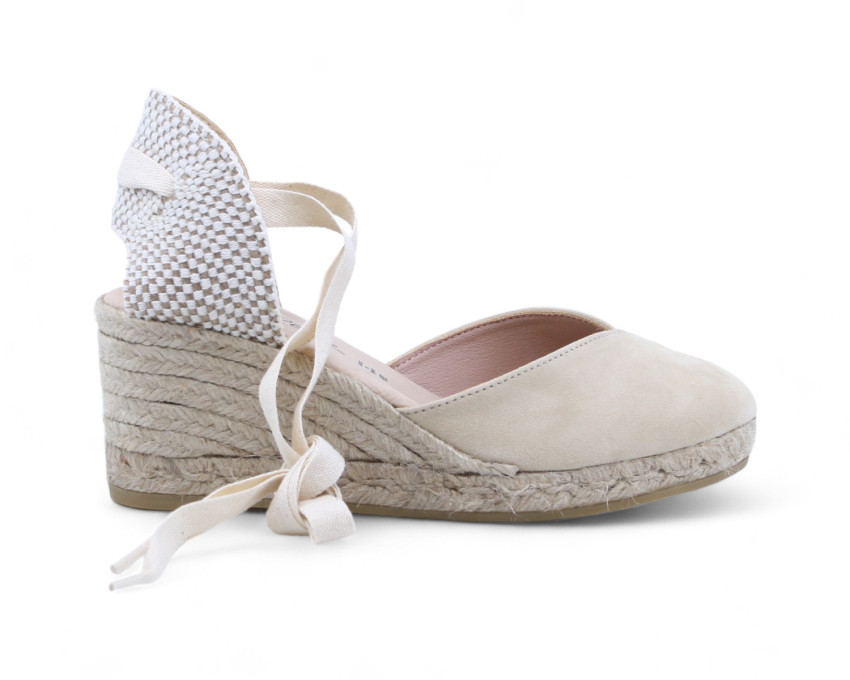 raquel perez Sandalia Cuña Esparto Golem 24 Beige Mujer