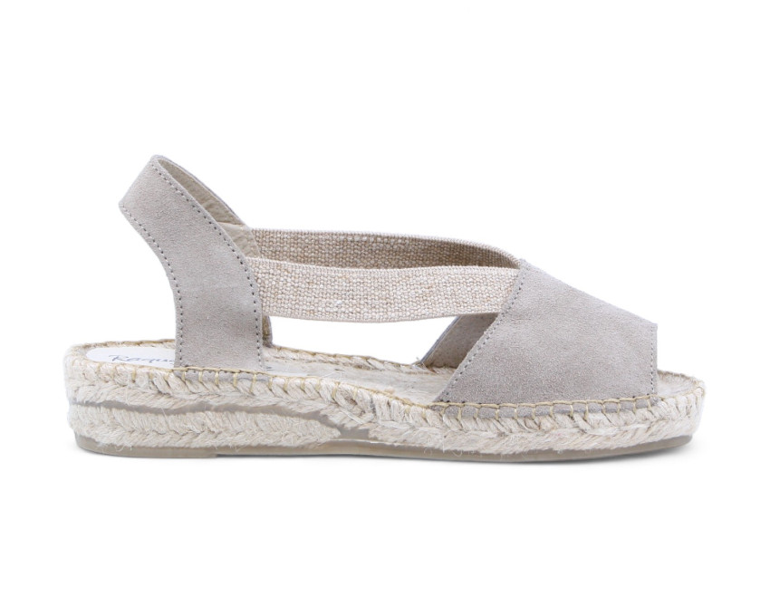 raquel perez Sandalia Esparto Camerun Humo Taupe Mujer