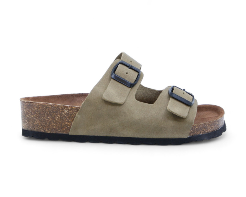 raquel perez Sandalia Giraffe 24 Birmania Kaki Mujer