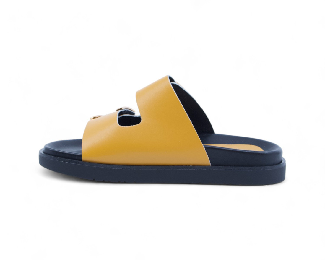 Raquel Perez Sandalia Plana Avatar 04 Mostaza Mujer