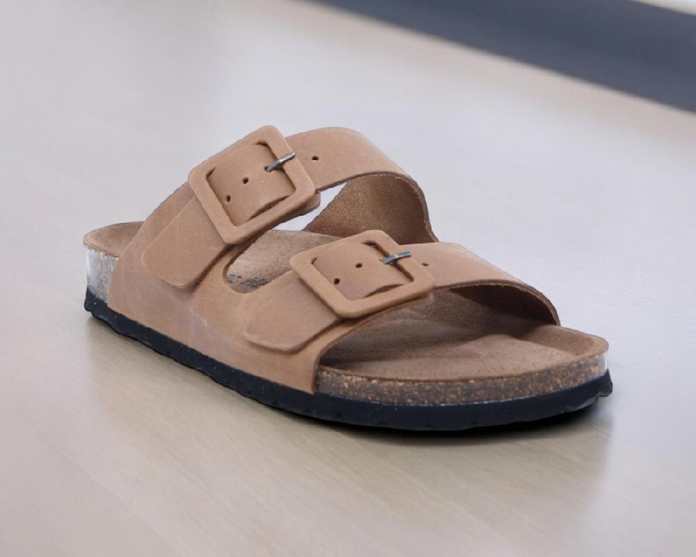 Raquel Perez Sandalia Plana Donkey Marrón Claro Mujer