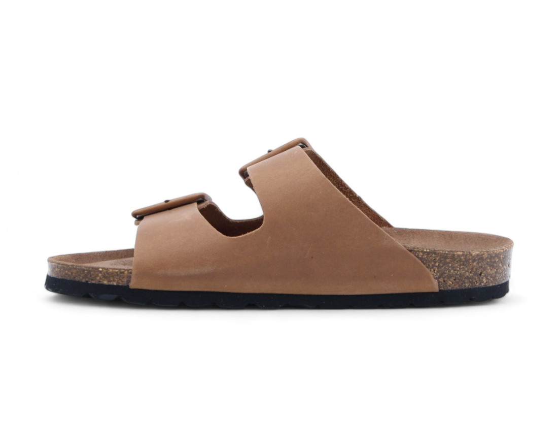 Raquel Perez Sandalia Plana Donkey Marrón Claro Mujer