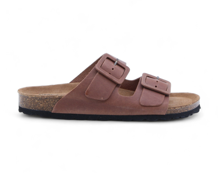 raquel perez Sandalia Plana Donkey Teja Marrón Mujer