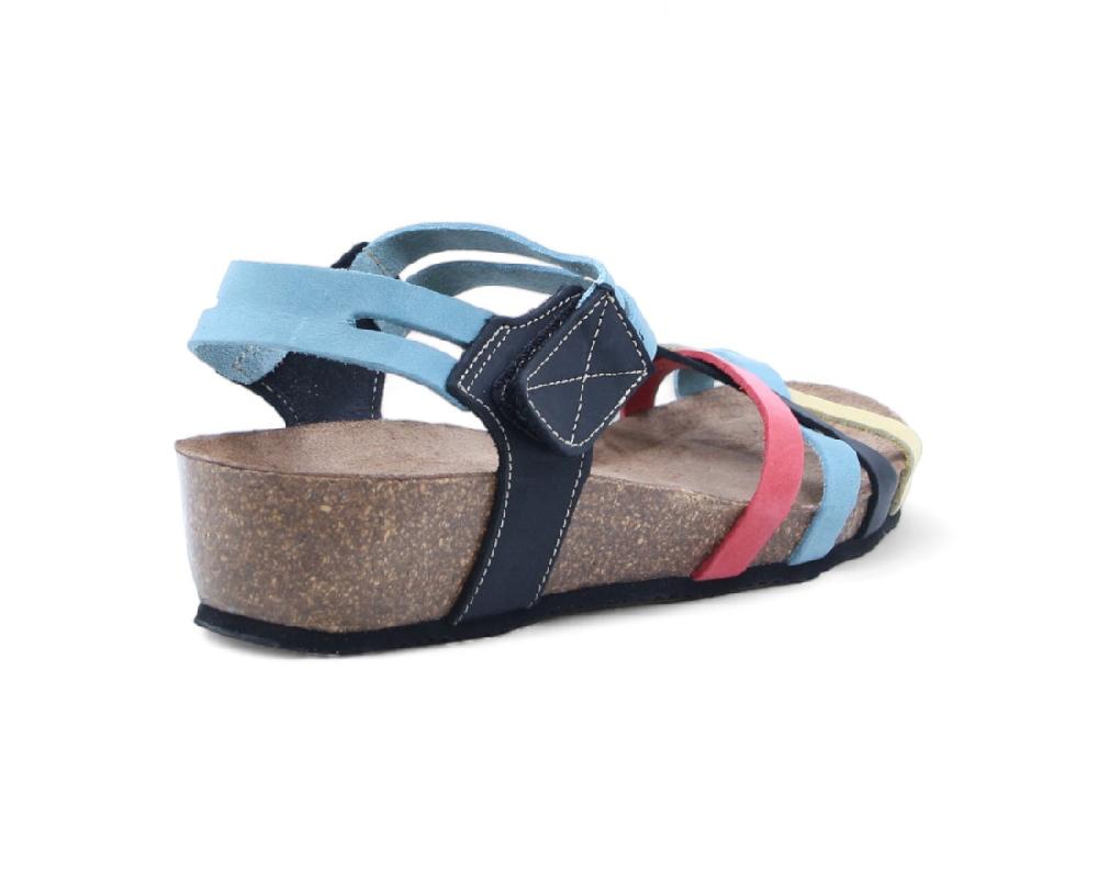 Raquel Perez Sandalia Snake 24 Negro Multicolor Mujer