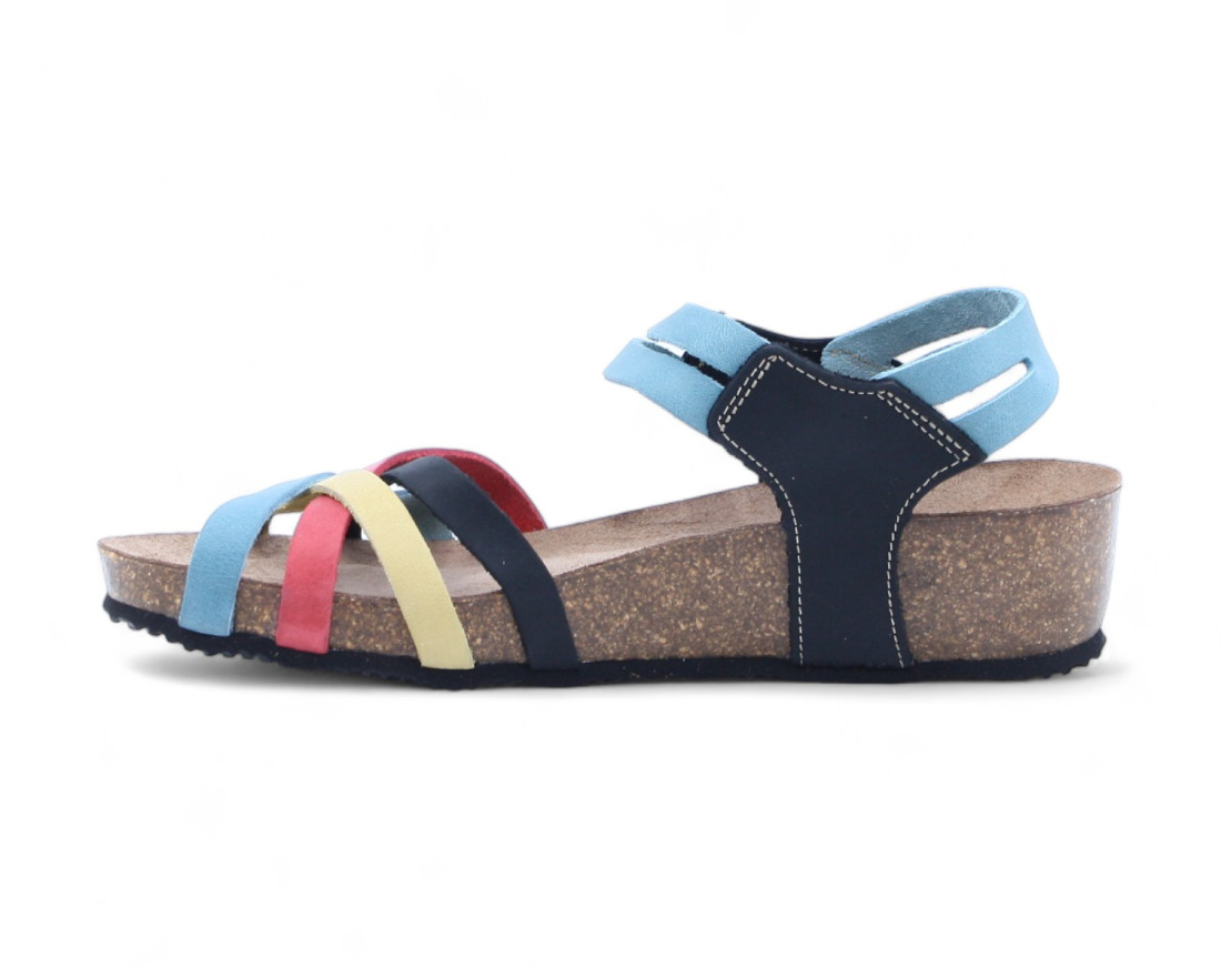 Raquel Perez Sandalia Snake 24 Negro Multicolor Mujer