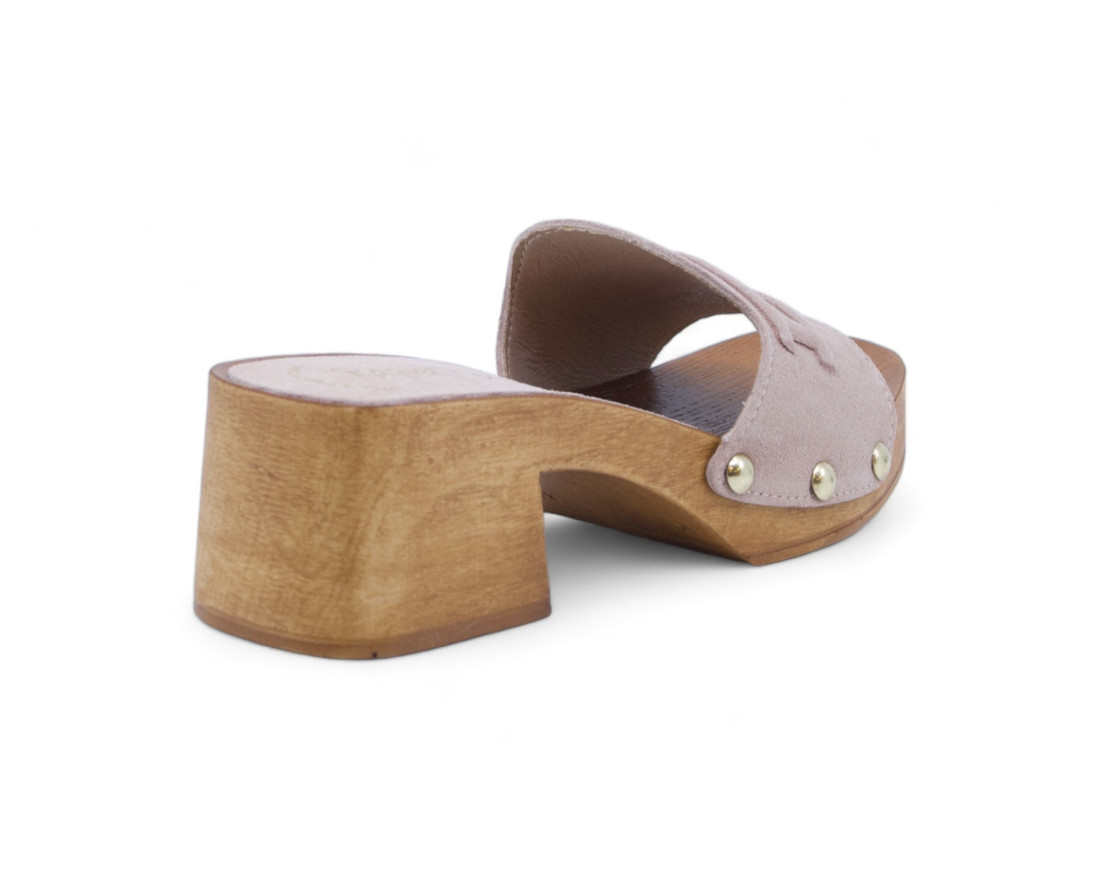 Raquel Perez Sandalia Tacón Ornella 04 Ante Beige Mujer