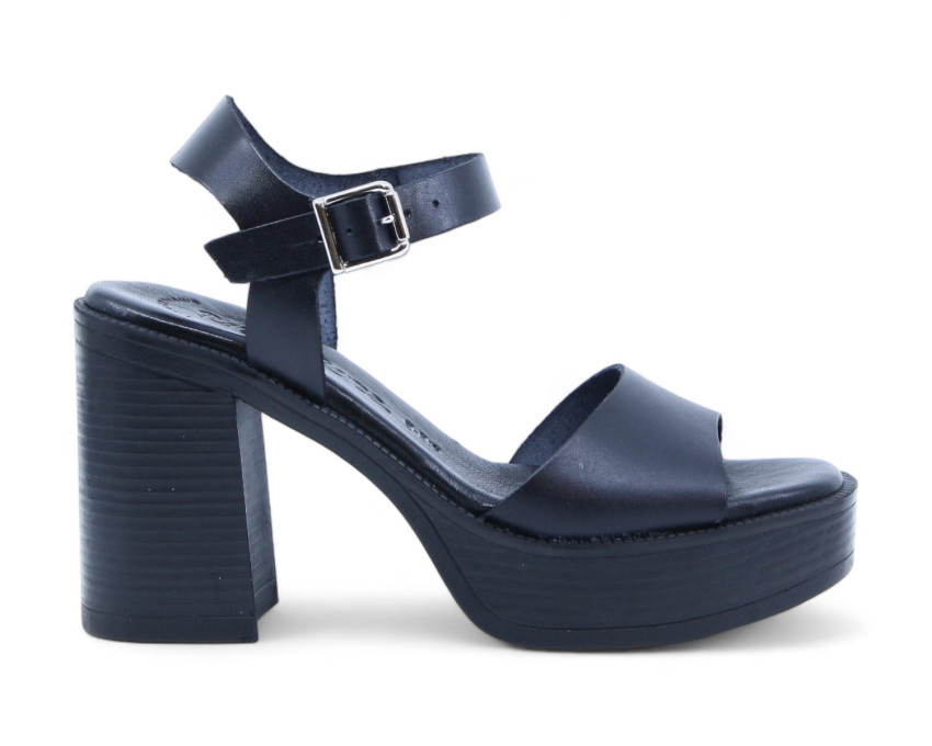 raquel perez Sandalia Tacón Valencia 08 Negro Mujer