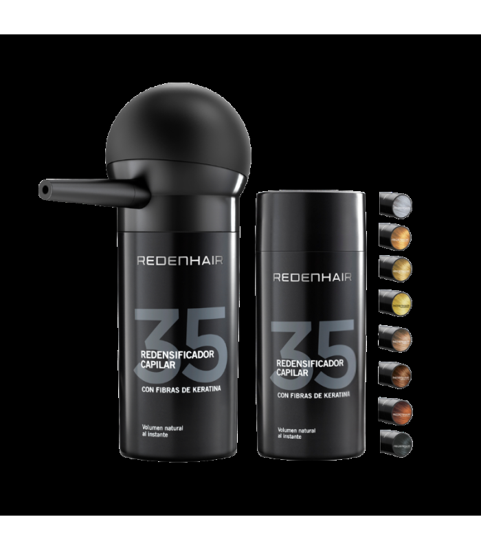 redenhair Pack 2 Fibras Capilares + Aplicador en Spray espejo y peine GRATIS