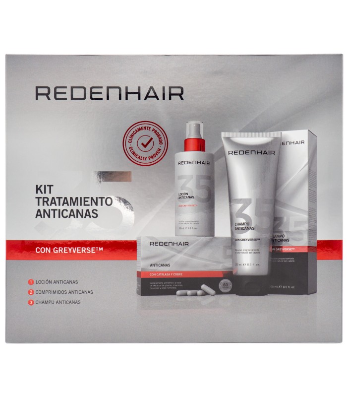 Redenhair KIT TRATAMIENTO ANTICANAS - 500gr