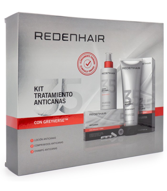 Redenhair KIT TRATAMIENTO ANTICANAS - 500gr