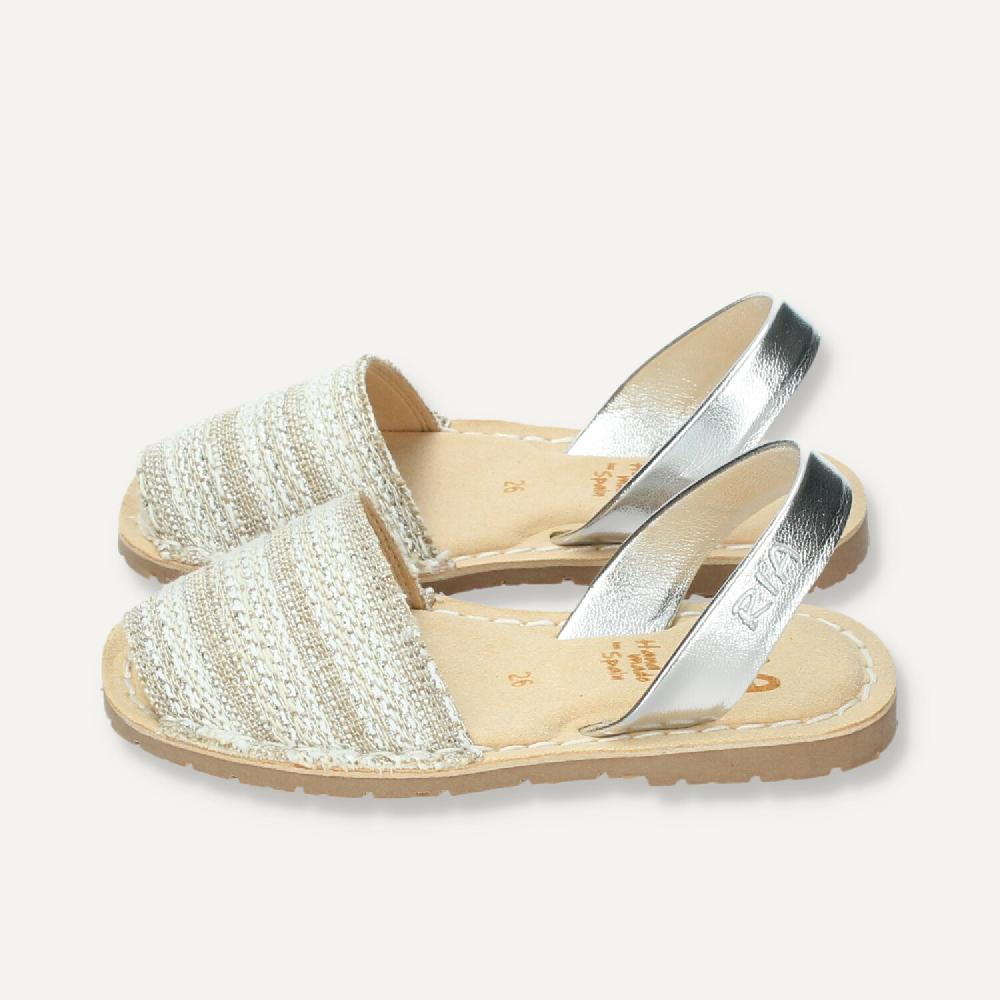 Ria Menorca Menorquina acolchada Madaba Vegan Plata