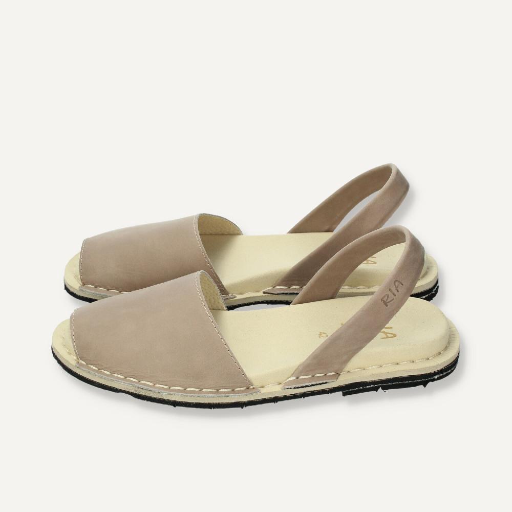 Ria Menorca Menorquina acolchada Suela Neumático Vison