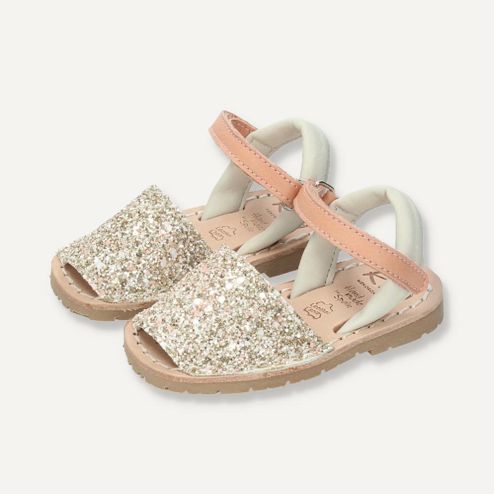 Ria Menorca Menorquina Atada Cerdeña Glitter Salmón