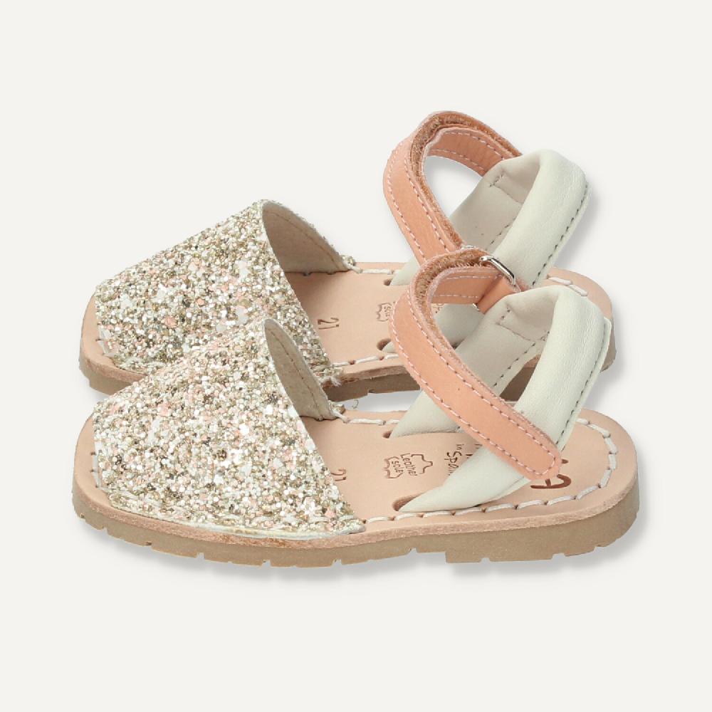 Ria Menorca Menorquina Atada Cerdeña Glitter Salmón