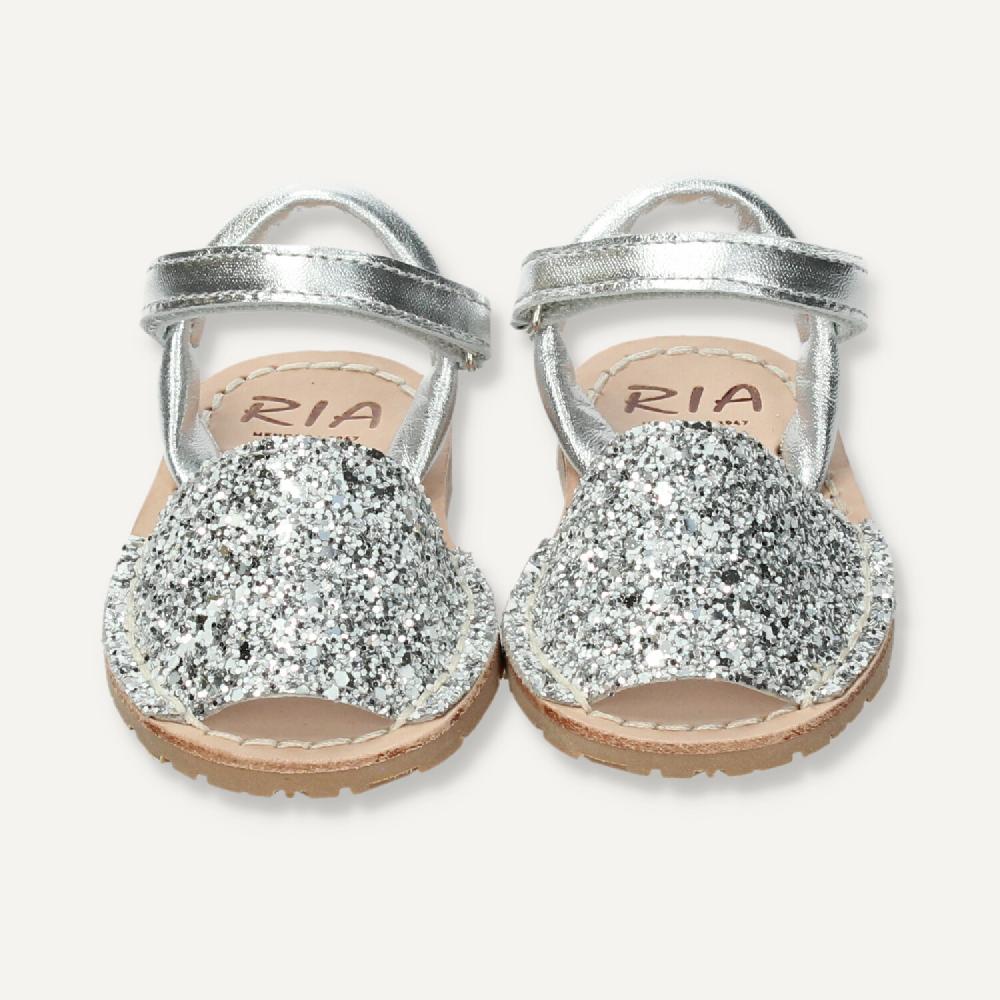 Ria Menorca Menorquina Atada Marbella Glitter Plata