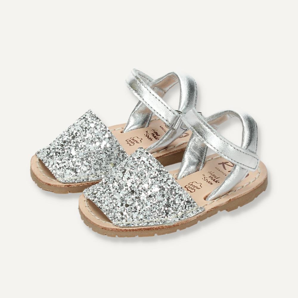 Ria Menorca Menorquina Atada Marbella Glitter Plata