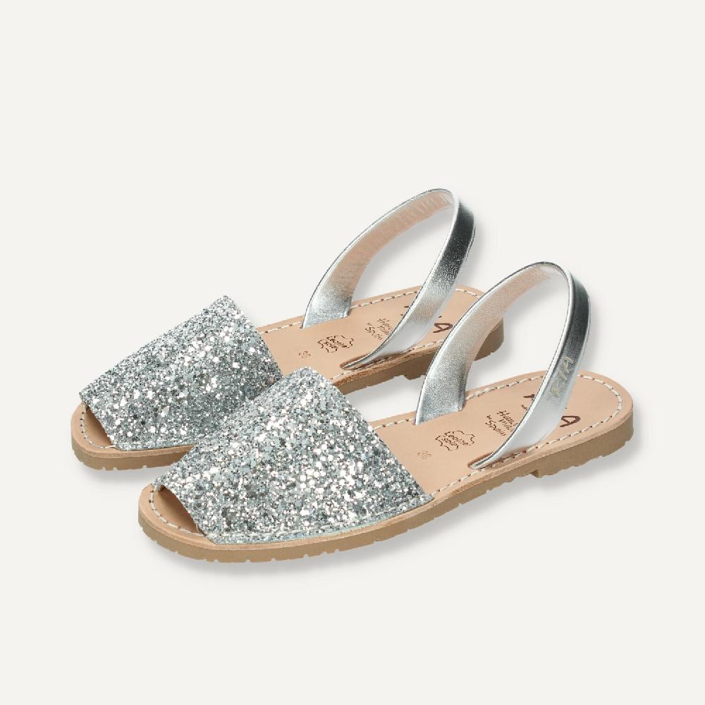 Ria Menorca Menorquina Mujer Marbella Glitter Plata