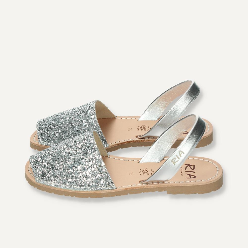 Ria Menorca Menorquina mujer Marbella Glitter Plata