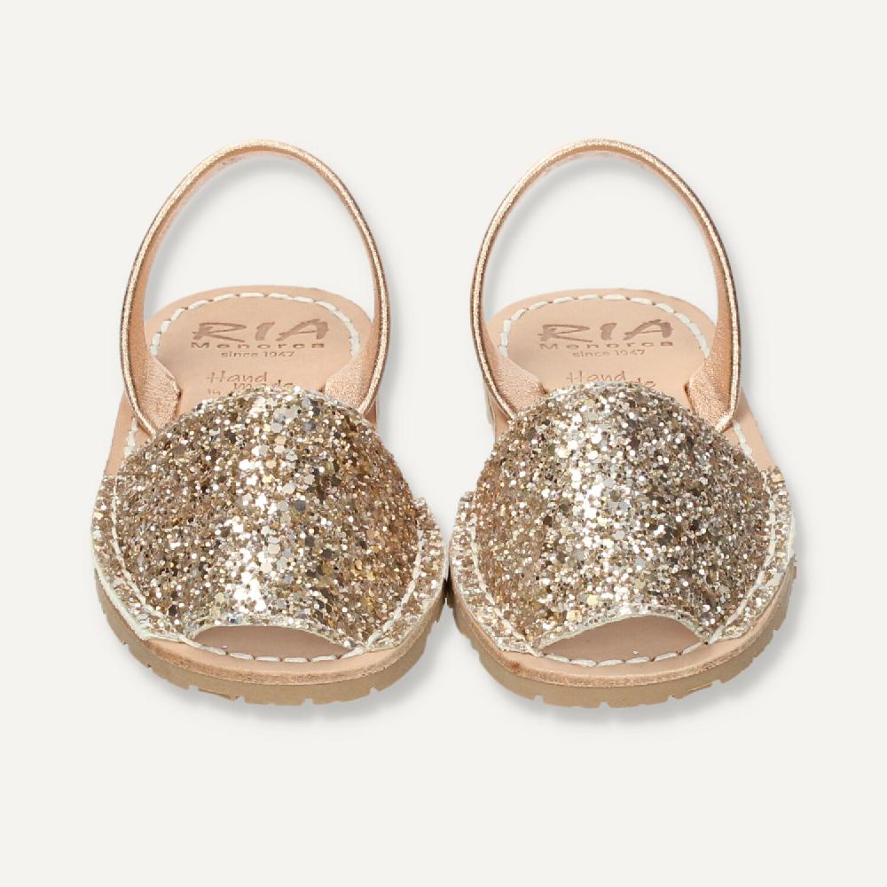 Ria Menorca Menorquina Niña Marbella Glitter Peach