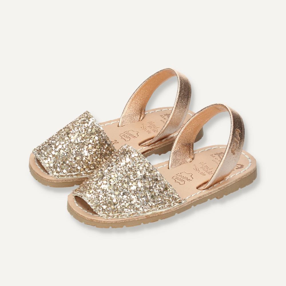 Ria Menorca Menorquina Niña Marbella Glitter Peach