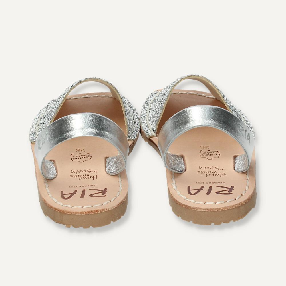 Ria Menorca Menorquina Niña Marbella Glitter Plata