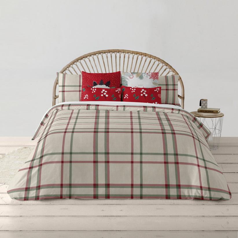Ripshop Funda Nórdica Con Clicks Reversible Terciopelo Cuadros Navidad – Ripshop
