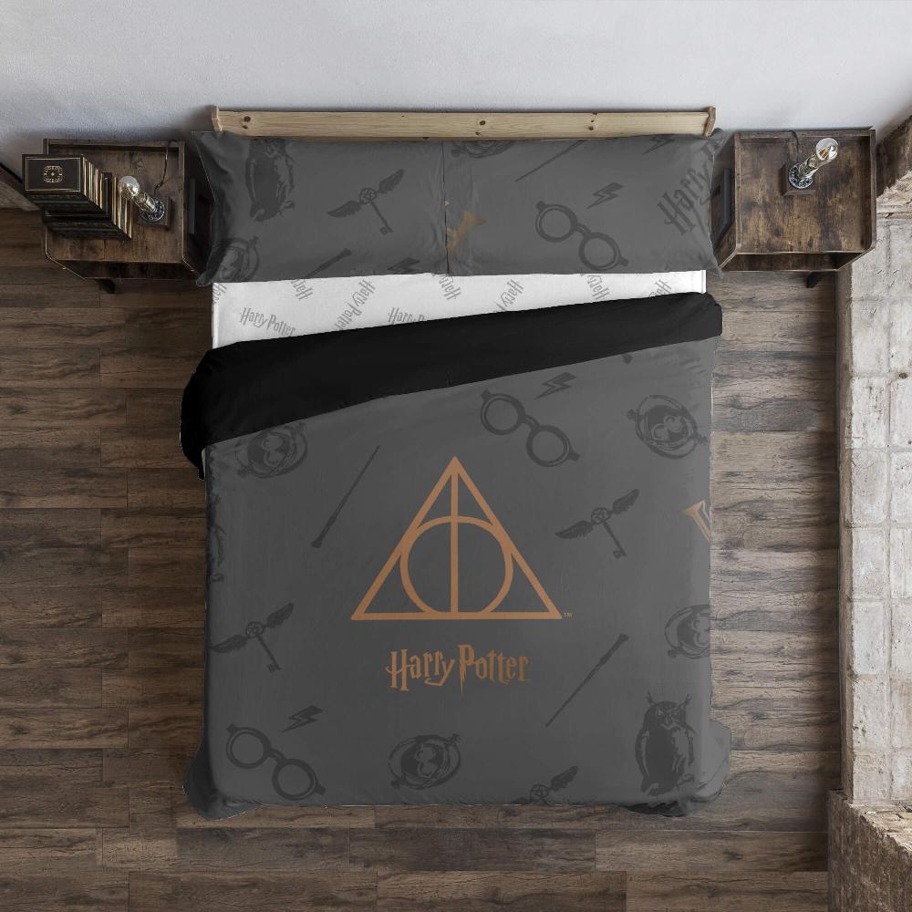 ripshop Funda nórdica Harry Potter microsatén Deathly Hallows – Ripshop