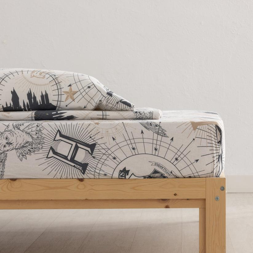 Ripshop Juego De Sábanas Franela 100% Algodón HPotter Gold Beige – Ripshop