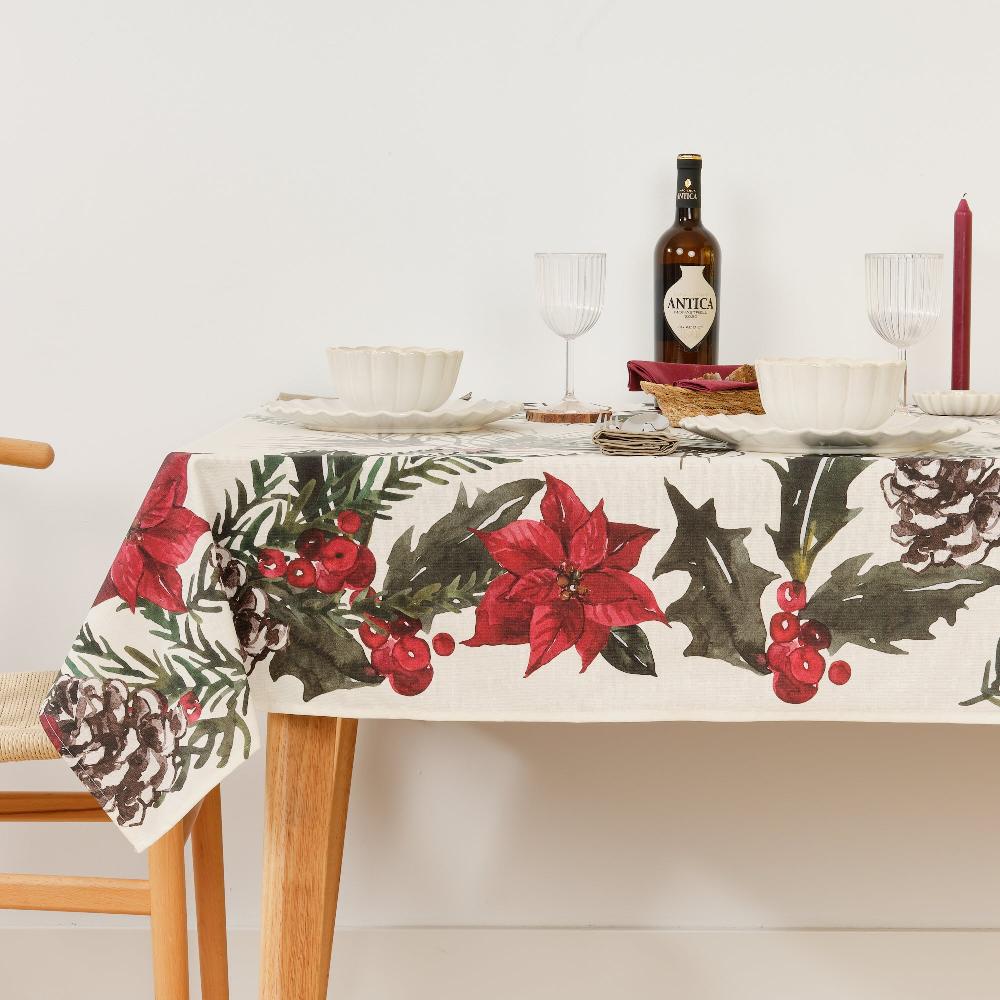 ripshop Mantel antimanchas Christmas Flowers 2 – Ripshop