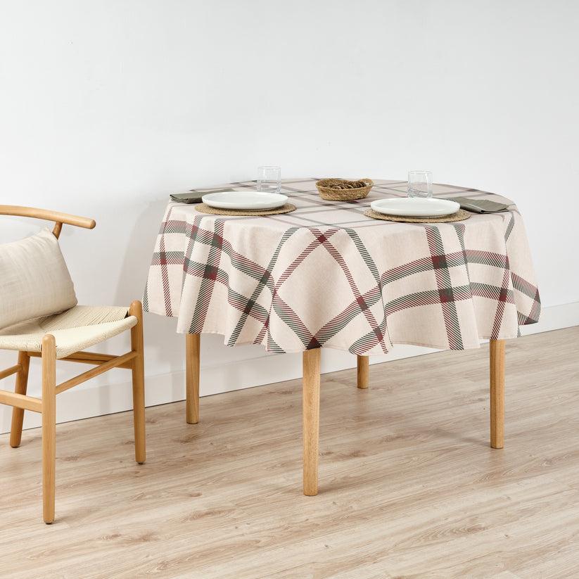Ripshop Mantel Redondo Antimanchas Cuadros Navidad – Ripshop