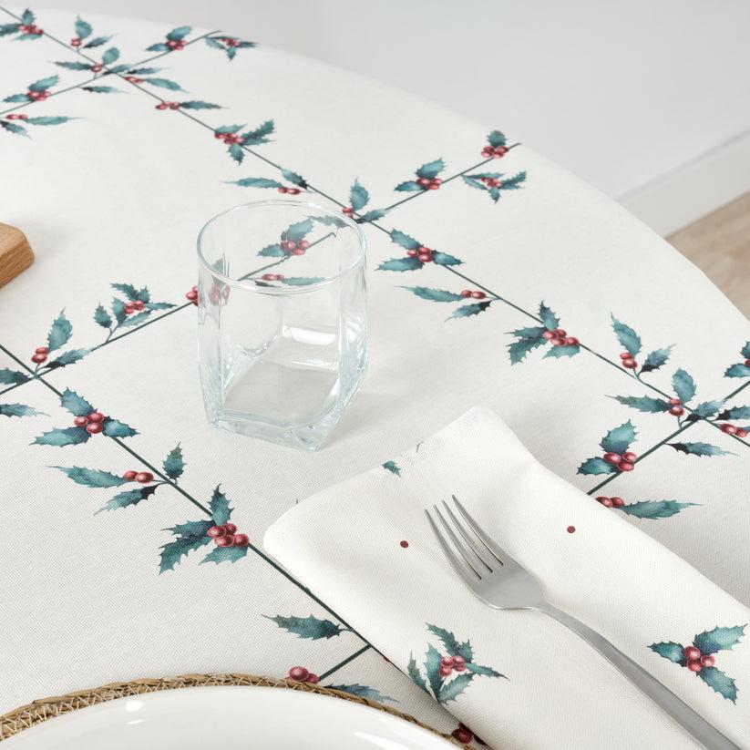 Ripshop Mantel Redondo Antimanchas White Christmas 1 – Ripshop