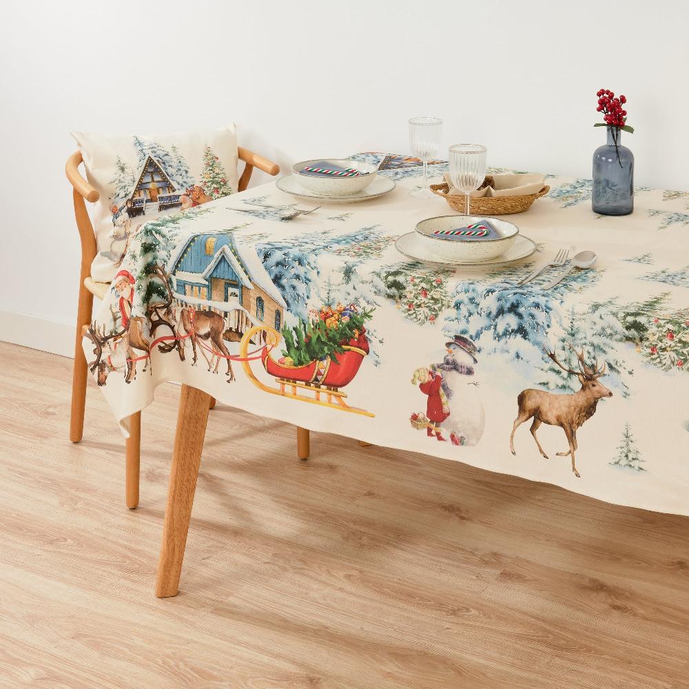 ripshop Mantel tacto tela Christmas Landscape – Ripshop