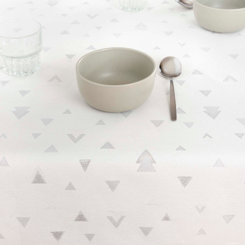 Ripshop Mantel Tacto Tela Jacquard Navidad Astroni Lurex R22120 Natural Plata – Ripshop