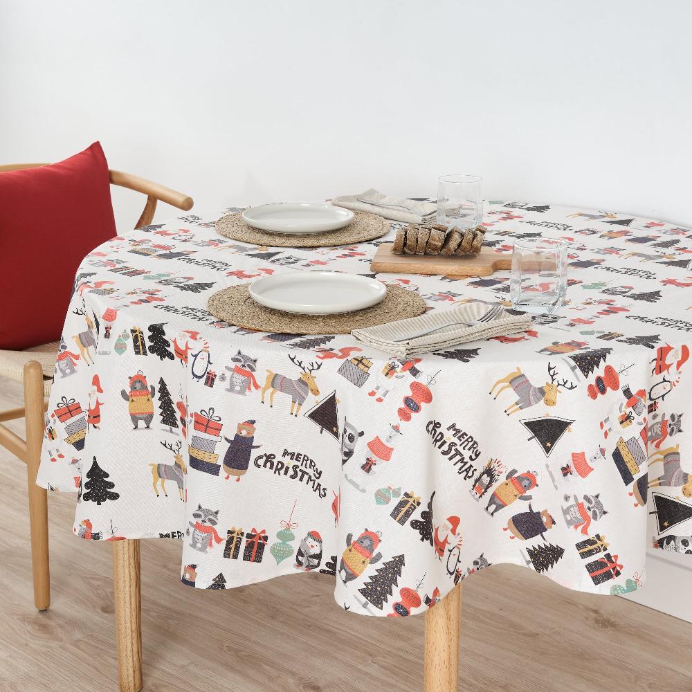 ripshop Mantel redondo antimanchas Noel 5 – Ripshop