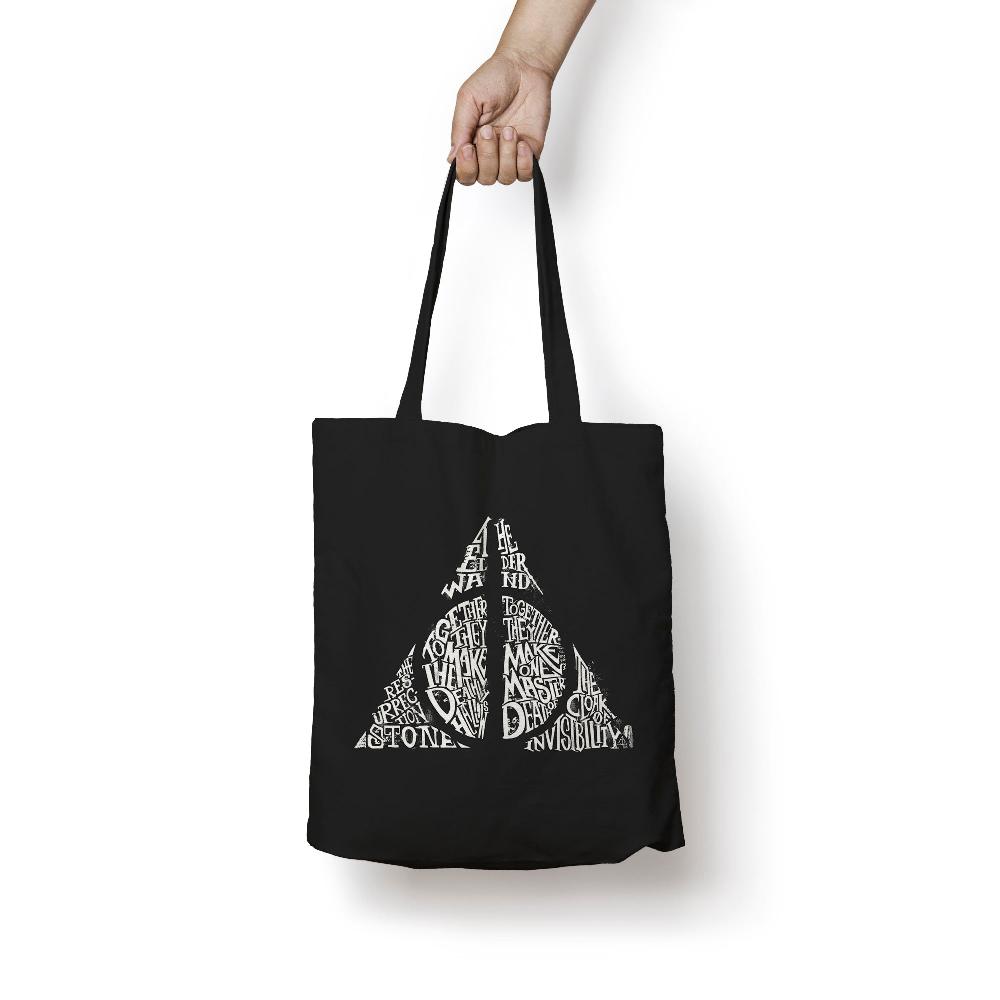 ripshop Tote bag 100% algodón Deathly Hallows 36x42 cm – Ripshop