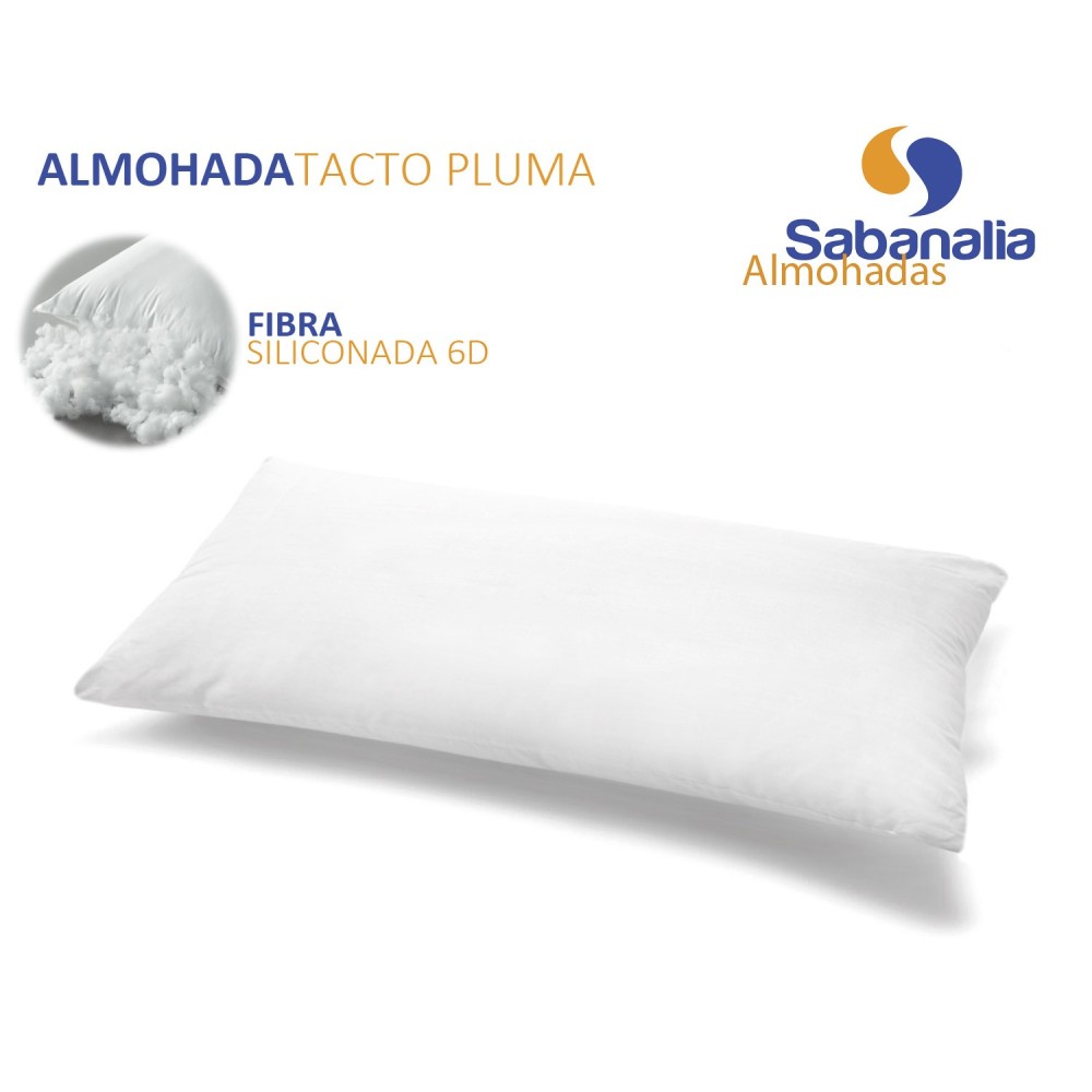 sabanalia Almohada de fibra tacto pluma (disponible en varios tamaños)