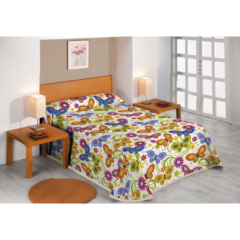 Sabanalia Colcha Estampada Butterflies (Disponible En Varios Tamaños)