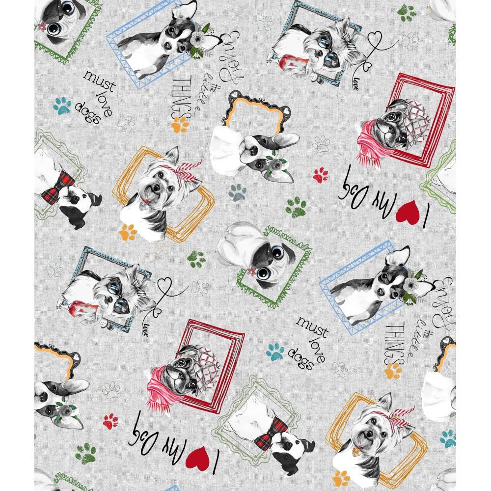Sabanalia Colcha Estampada Dogs (Disponible En Varios Tamaños)