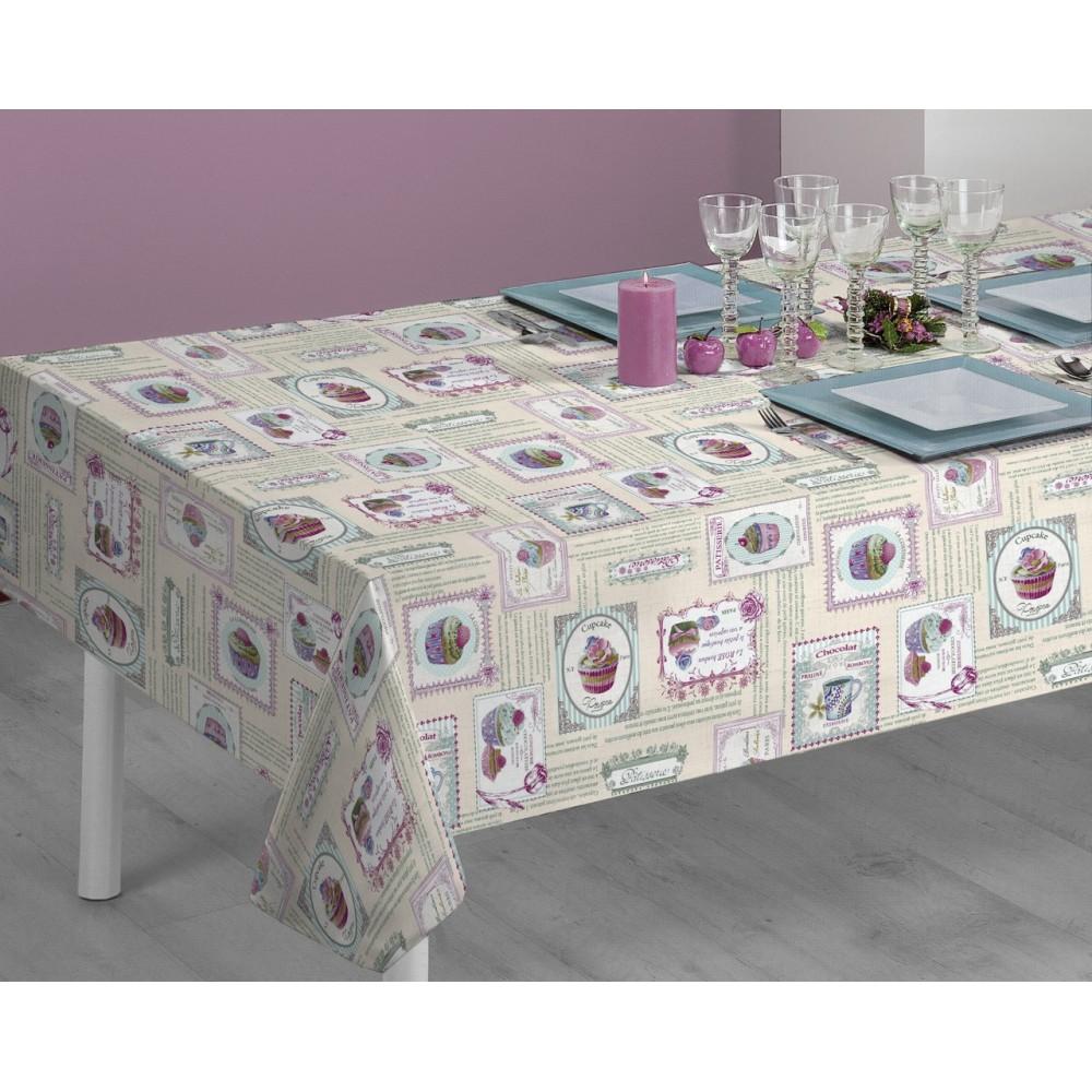 sabanalia Mantel de tela antimanchas Cupcakes