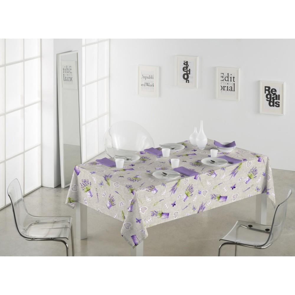 Sabanalia Mantel De Tela Antimanchas Lavanda