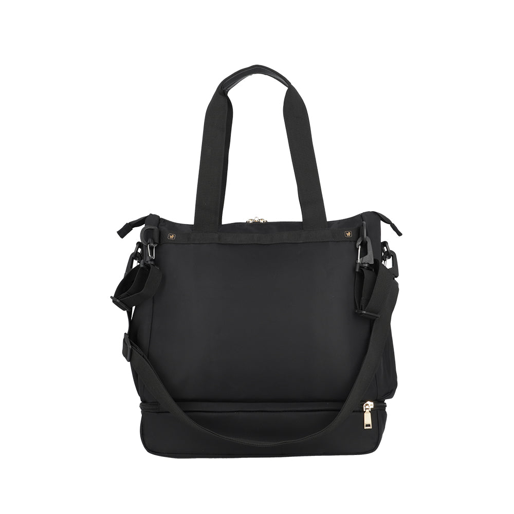 Saxoline Bolso Maternal Parentpack Con Mudador Negro