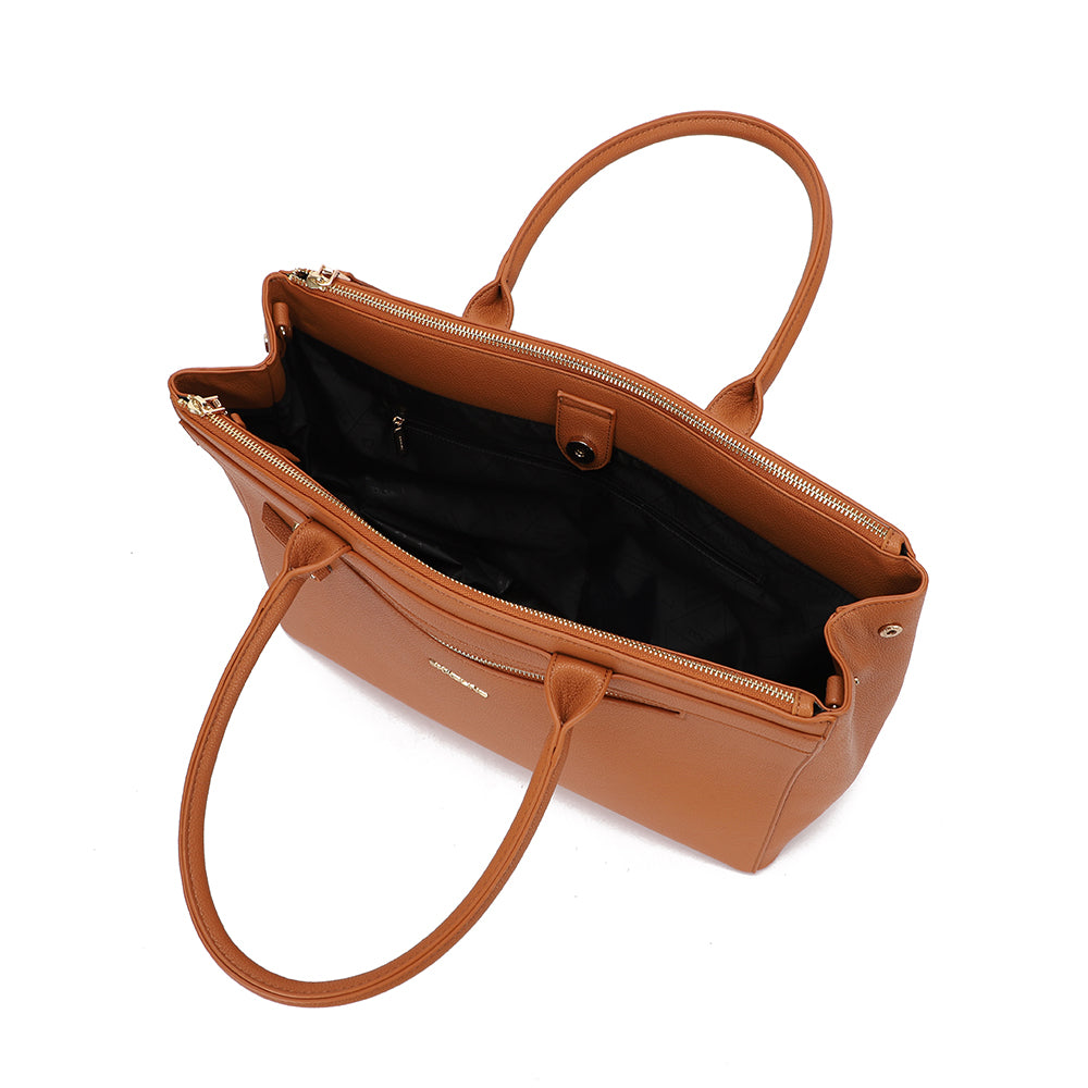 Saxoline Cartera New Office Tote Bag Camel Para Notebook