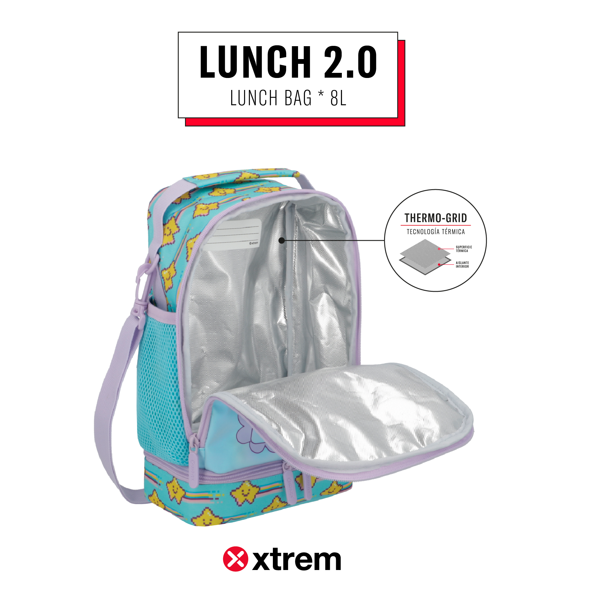 Saxoline Lonchera Térmica Lunch 2.0 Verde Unicornio