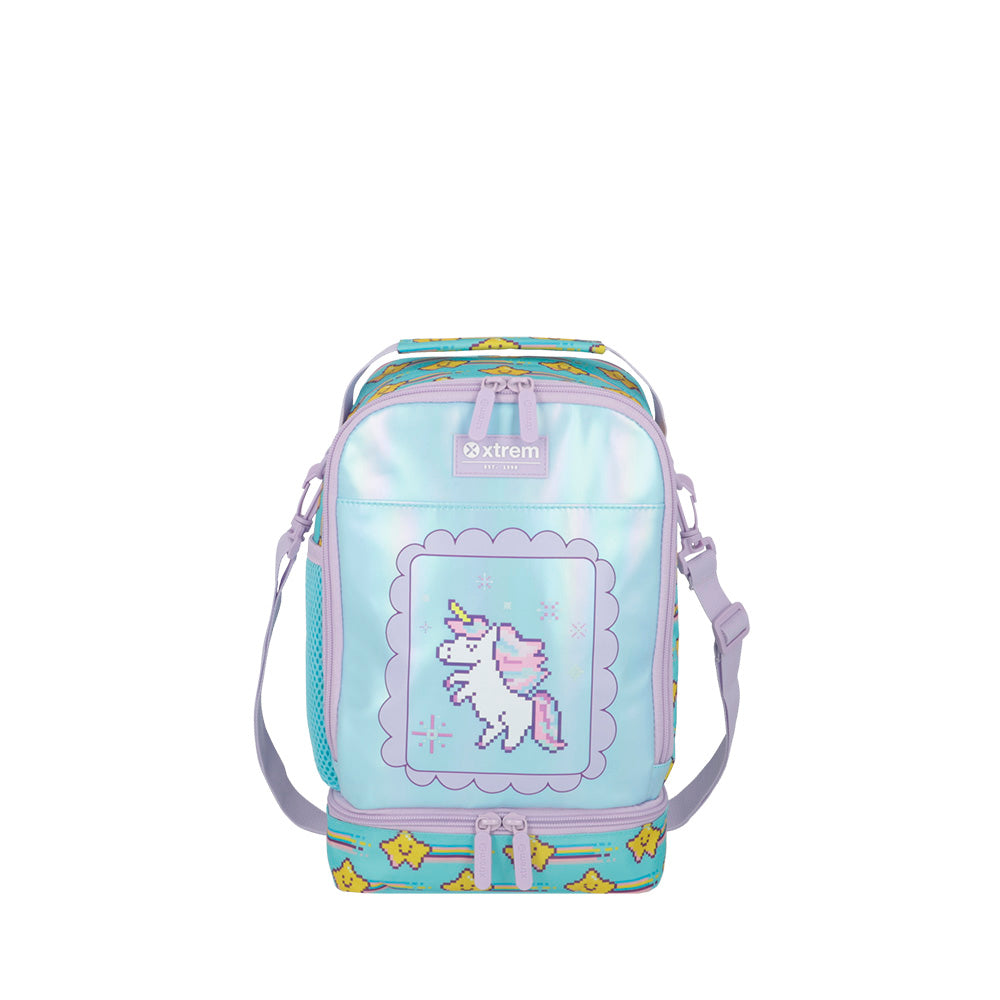 saxoline Lonchera térmica Lunch 2.0 verde unicornio