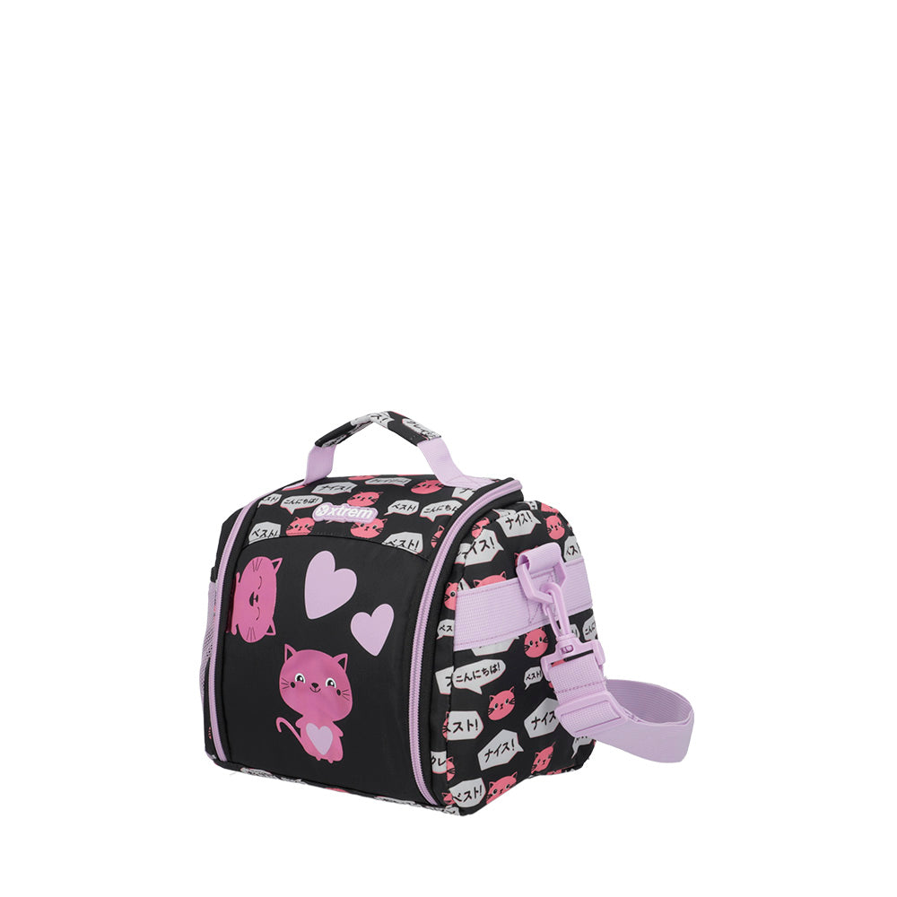 Saxoline Lonchera Térmica Para Niñas New Break Cat Negra